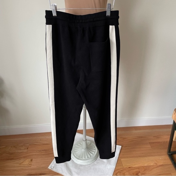French Connection FCUK Black/Winter White Lakra Knit Track Pants Top Set NWT S - Picture 8 of 12